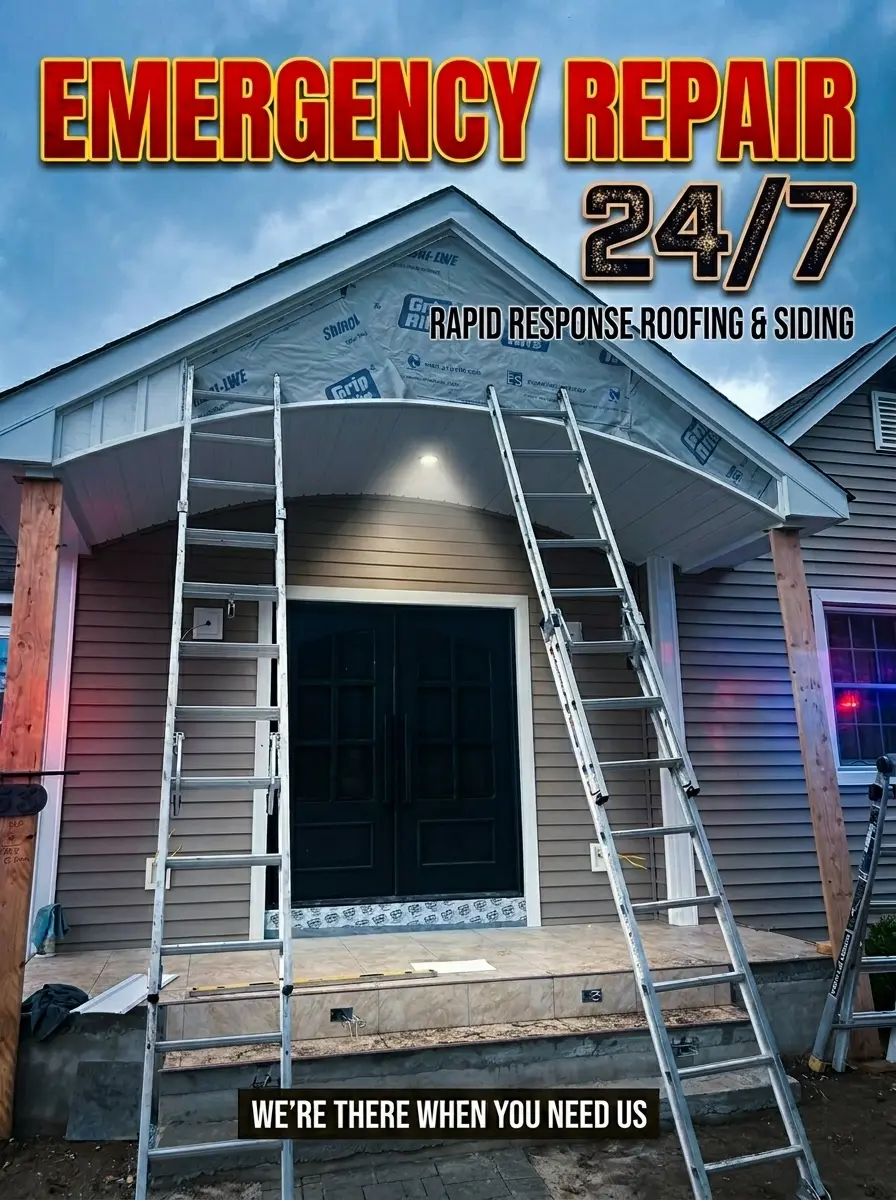 JRB Siding LLC crew working on a New Jersey home exterior