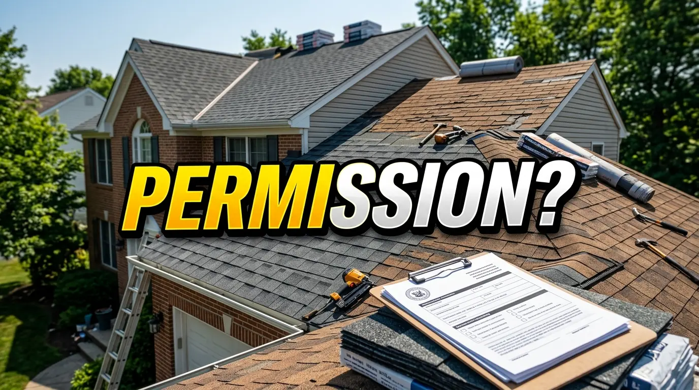 New Jersey roof replacement done under permit