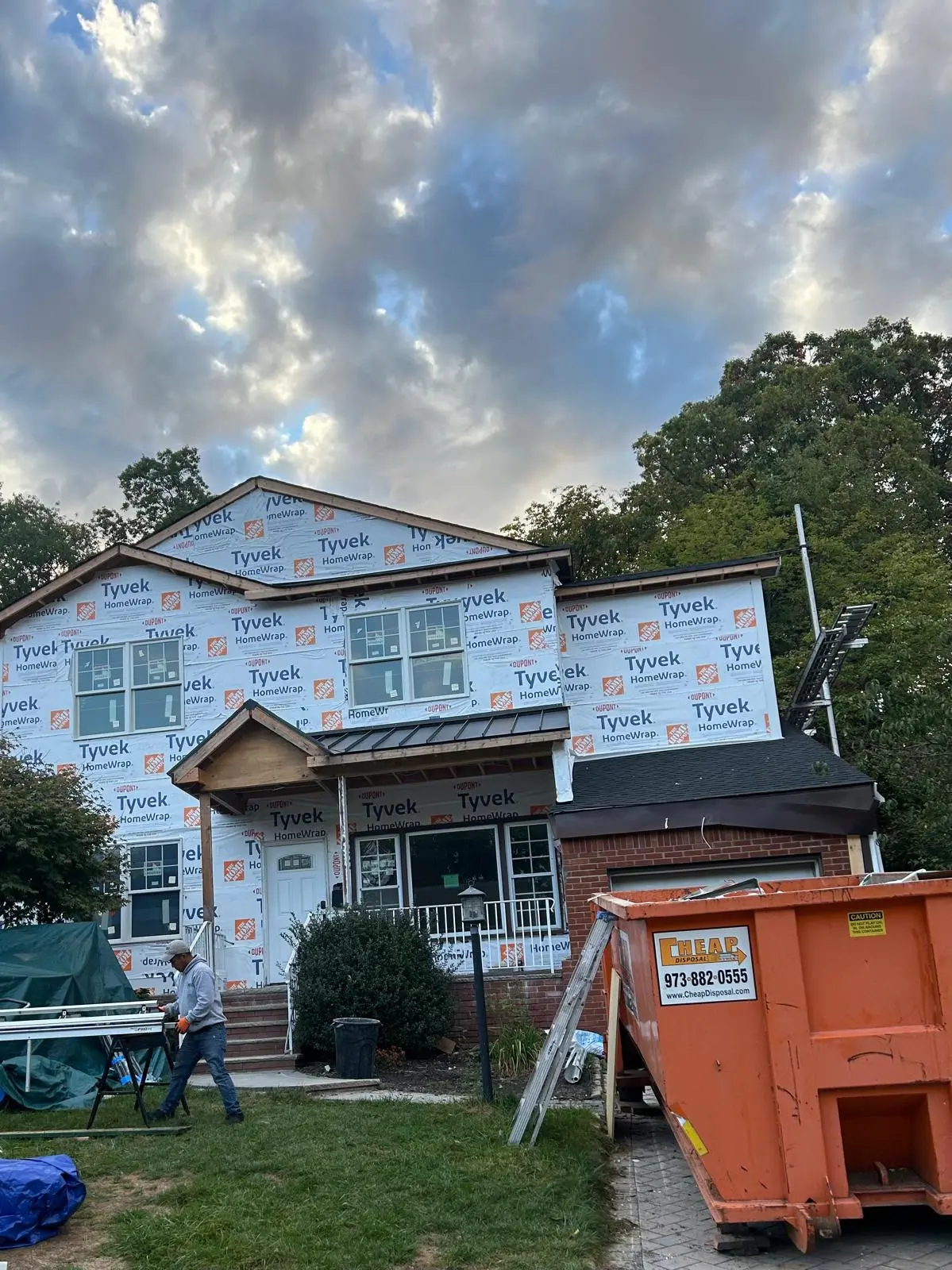 Seamless gutter project in New Jersey