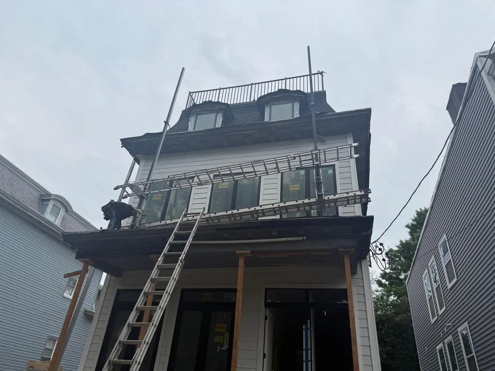 Completed roofing project in New Jersey