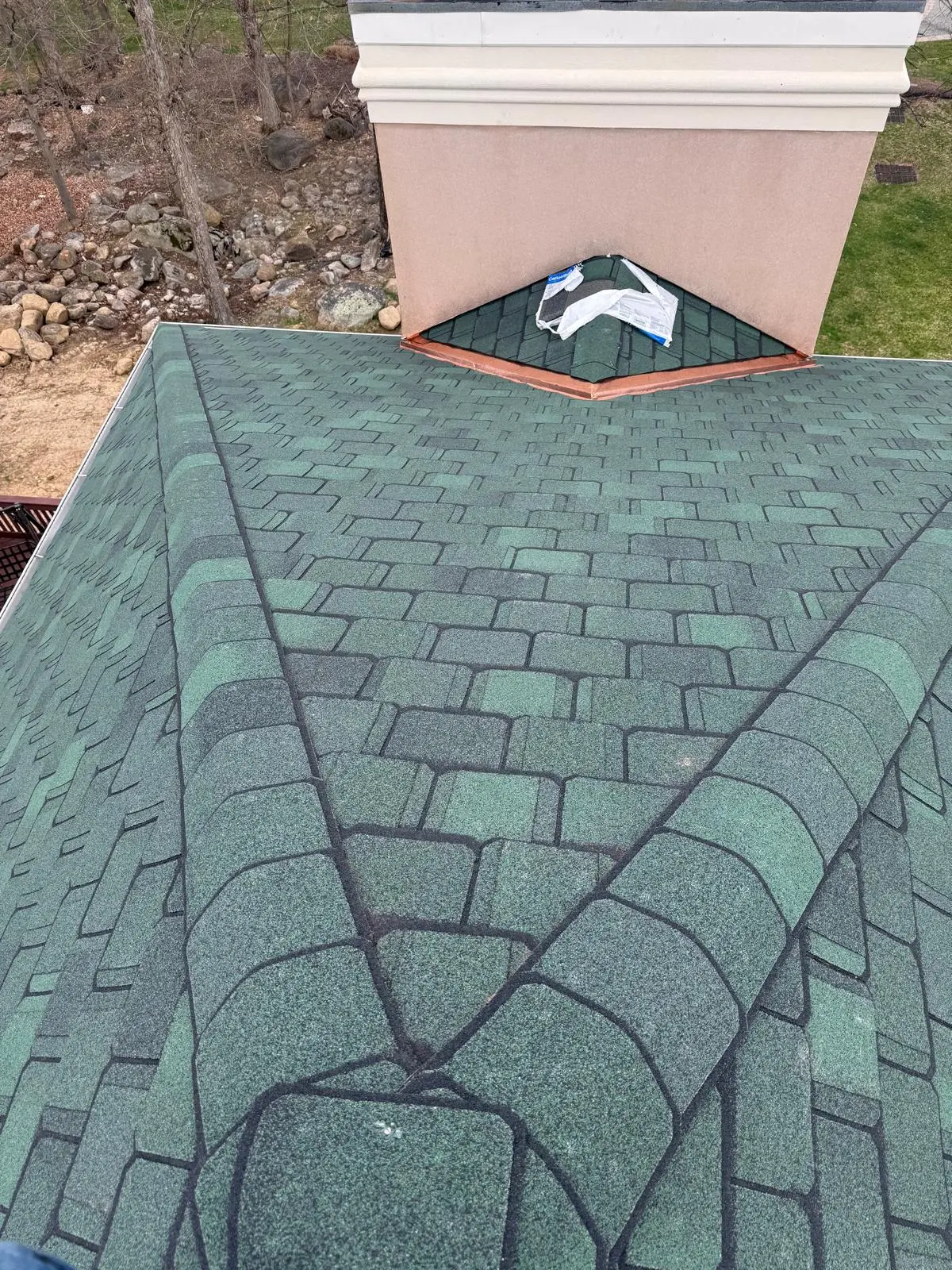 Roofing project in New Jersey — roof repair in progress