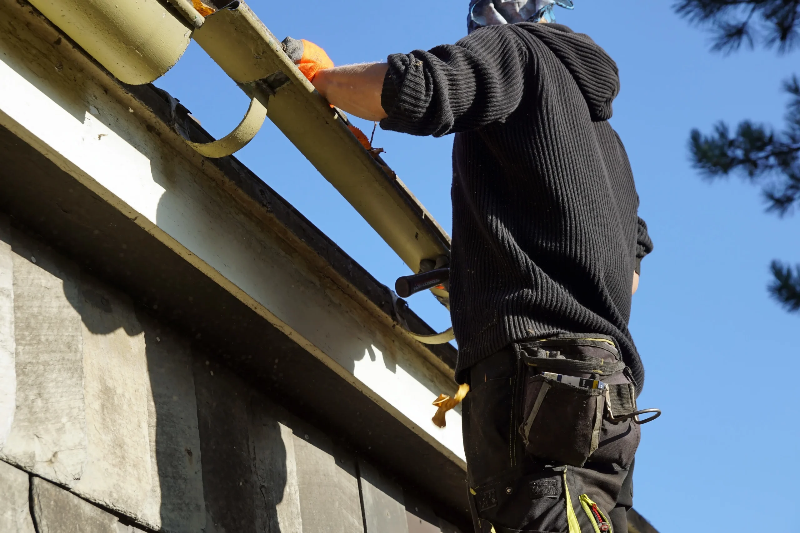 New gutter installation on a New Jersey home