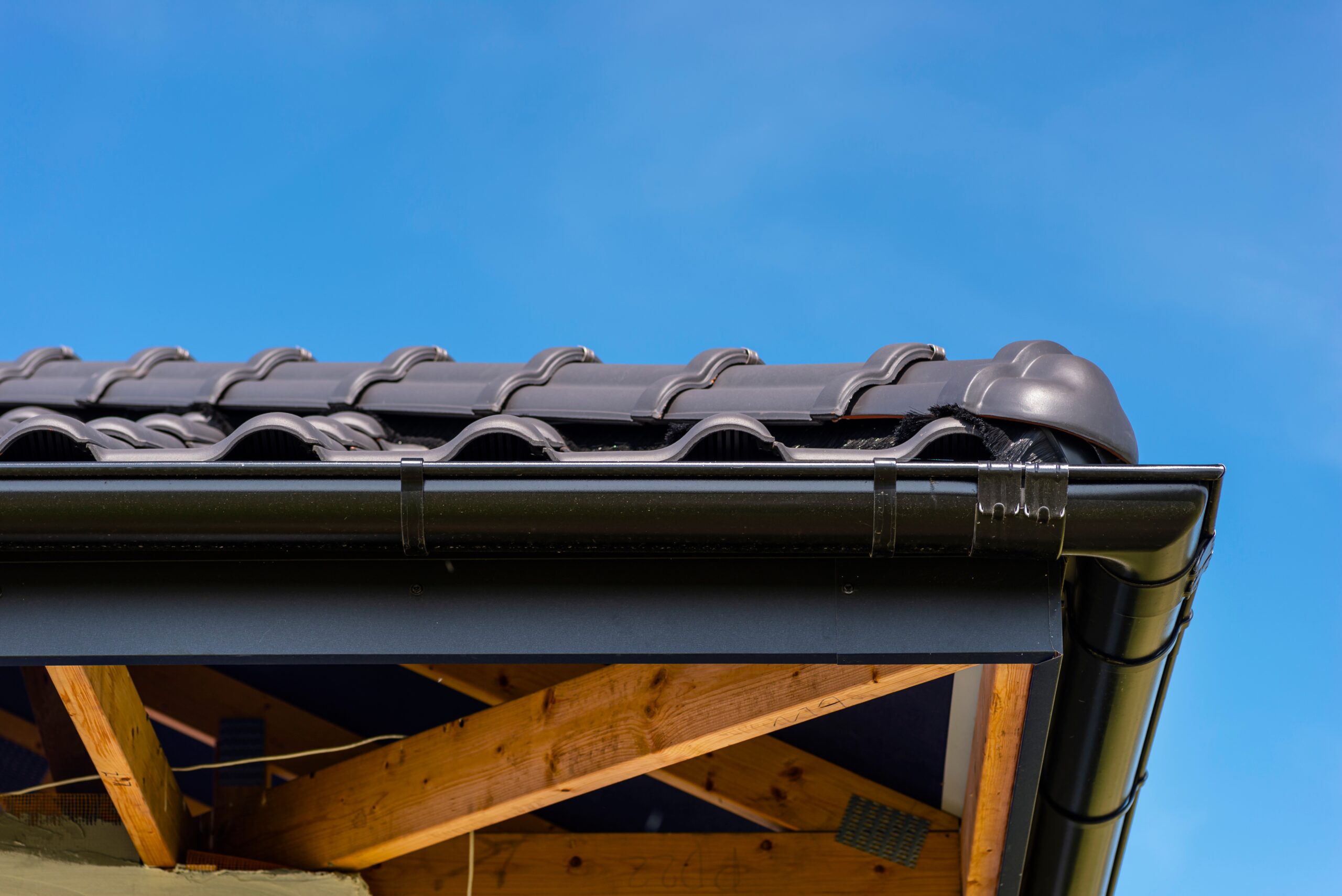 Gutter installation on a home in New Jersey