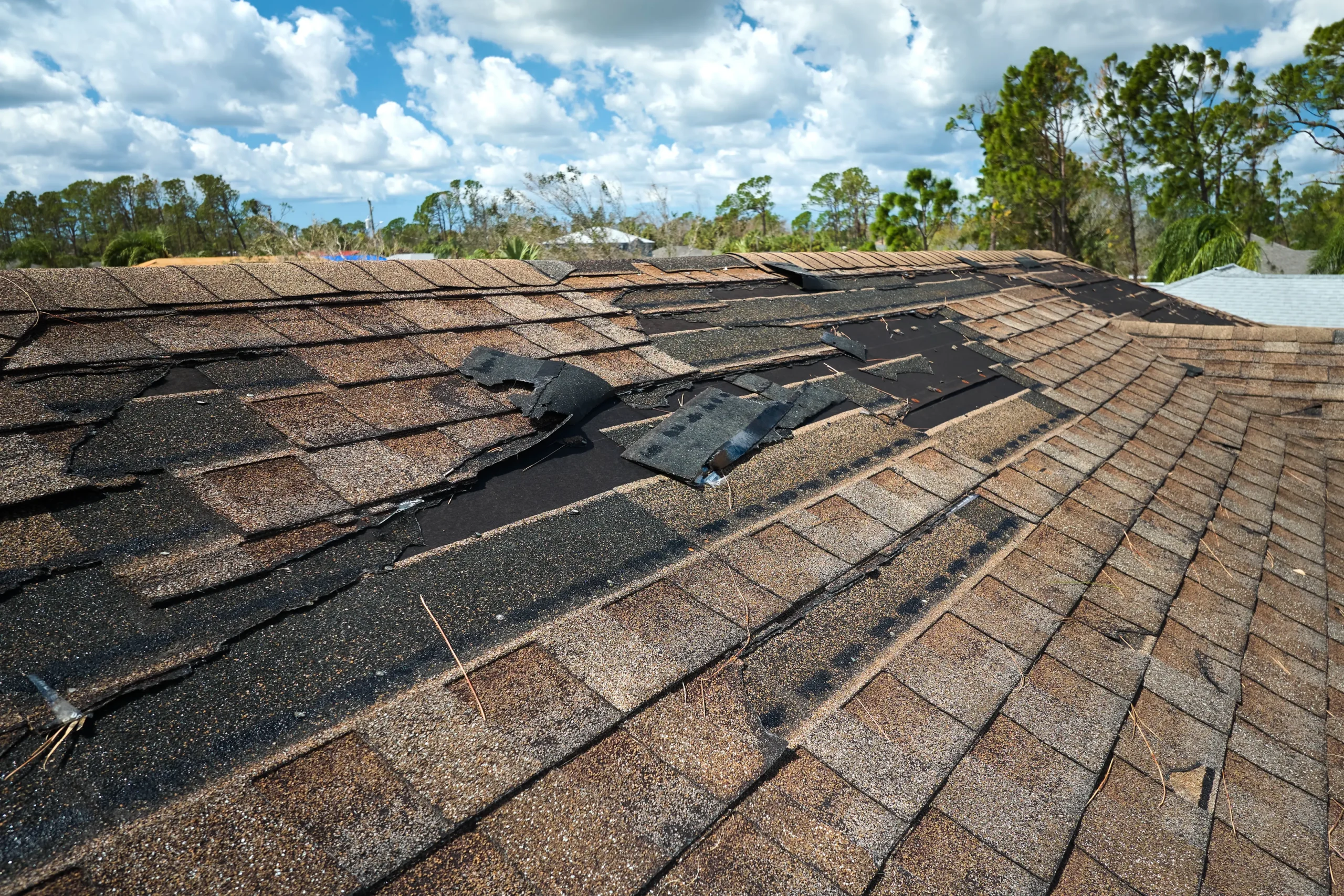 Roof repair on a New Jersey home